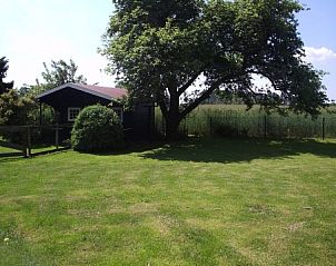 Ruime grasweide met schuur bij Sturrishuus appartement in Varsseveld, Achterhoek, Gelderland.
