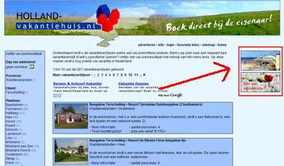 Banner voorbeeld aanbod Waddeneiland
