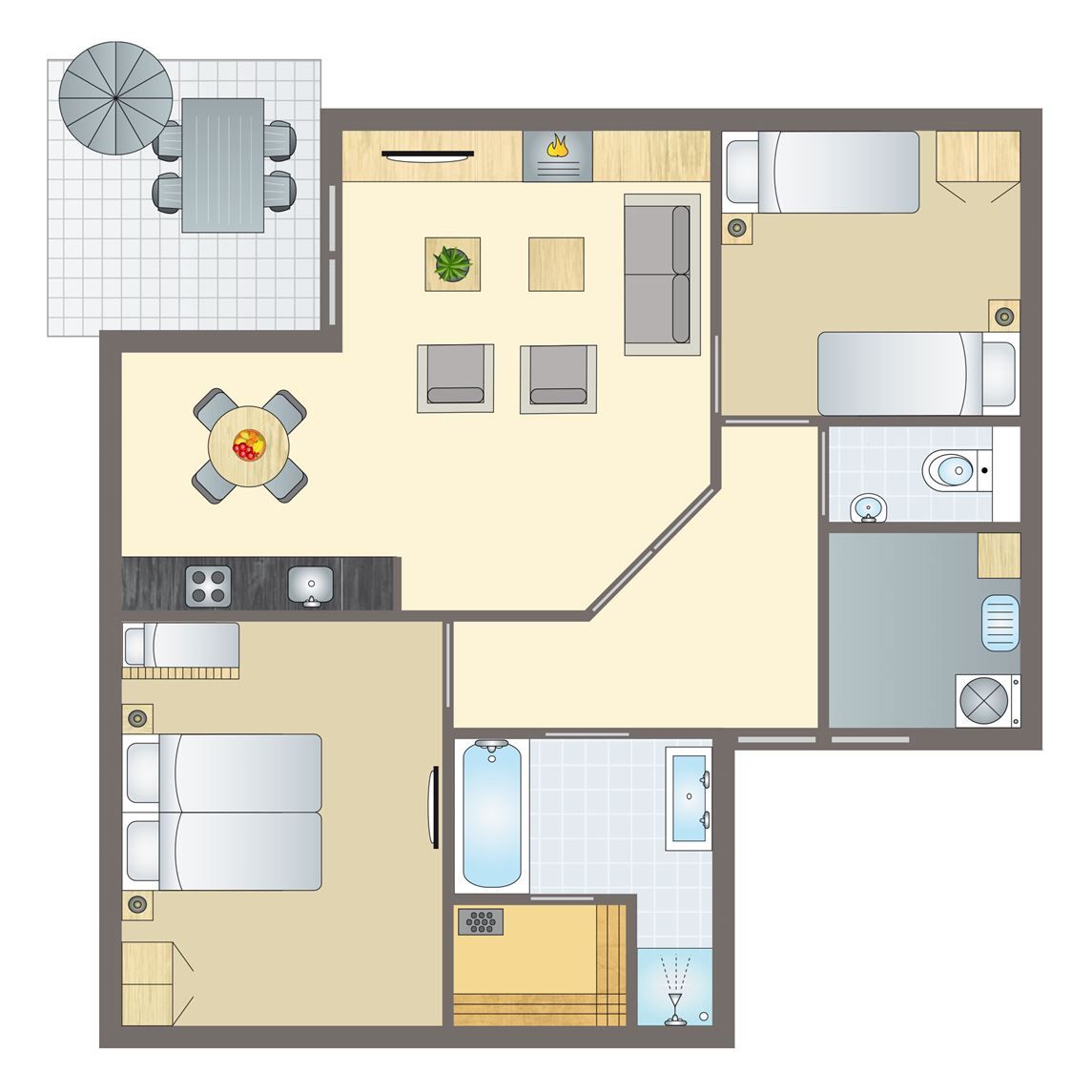 Verblijf 0101101 - Bungalow Texel - Sluftervallei | 4-persoons bungalow - Breed toegankelijk | 4