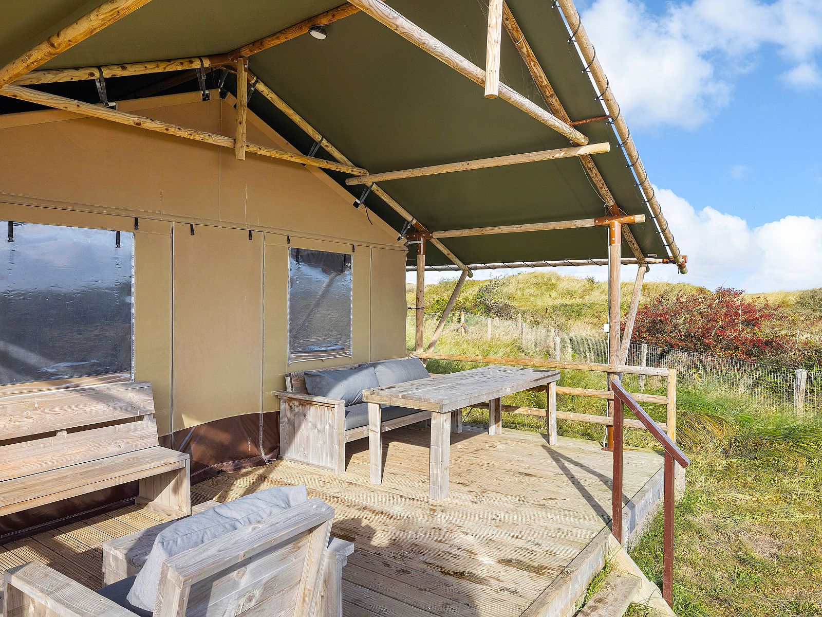 Unterkunft 0101102 - Ferienhaus Texel - Sluftervallei | 6-persoons safaritent | 6ST