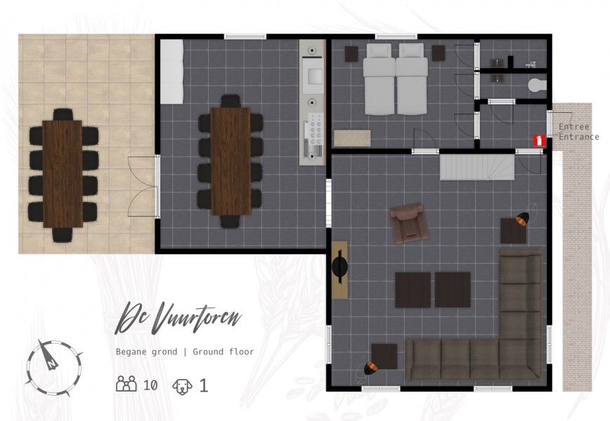 Unterkunft 01011032 - Ferienhaus Texel - Unieke 10 pers. Farm Lodge De Vuurtoren op 'Hoeve Vianen' 