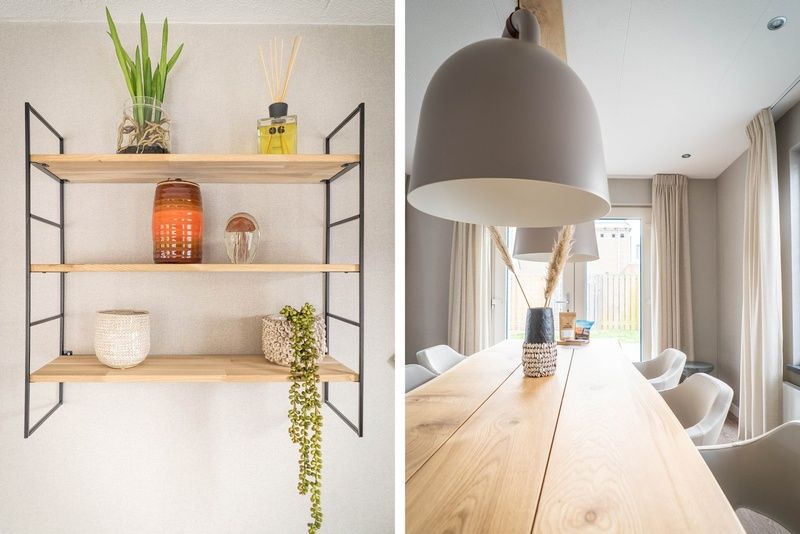 Interieurdetails van Type B-12 Hodshonstraat vakantiehuis in De Cocksdorp Texel met stijlvolle decoratie.