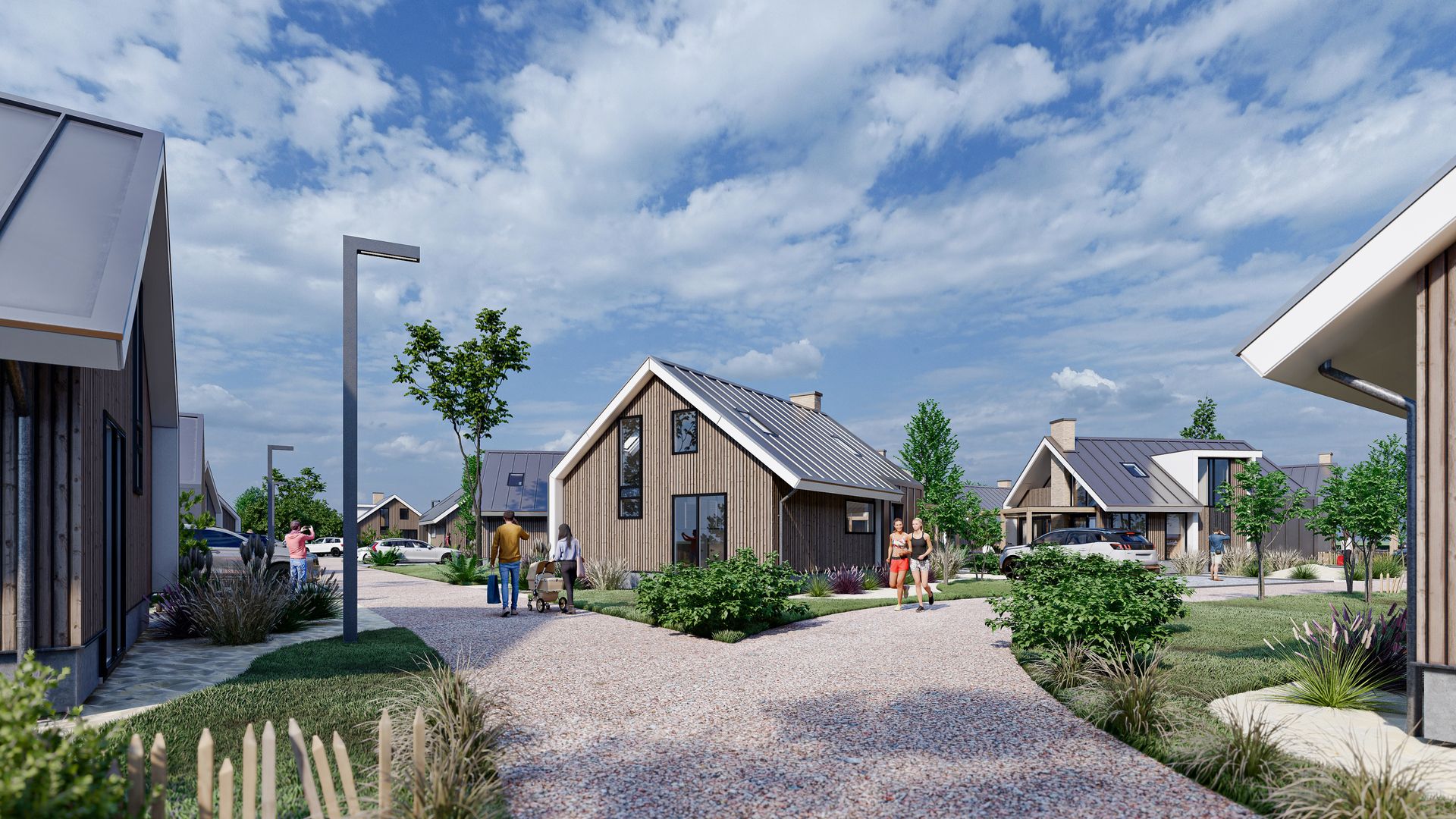 Chalet in De Cocksdorp, Texel with modern look and green surroundings, ideal for relaxation on the Wadden Islands.