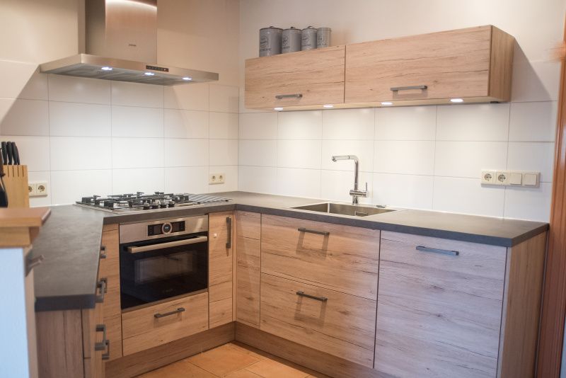 Moderne keuken in De Velduil vakantiehuis, De Cocksdorp, Texel met alle voorzieningen.