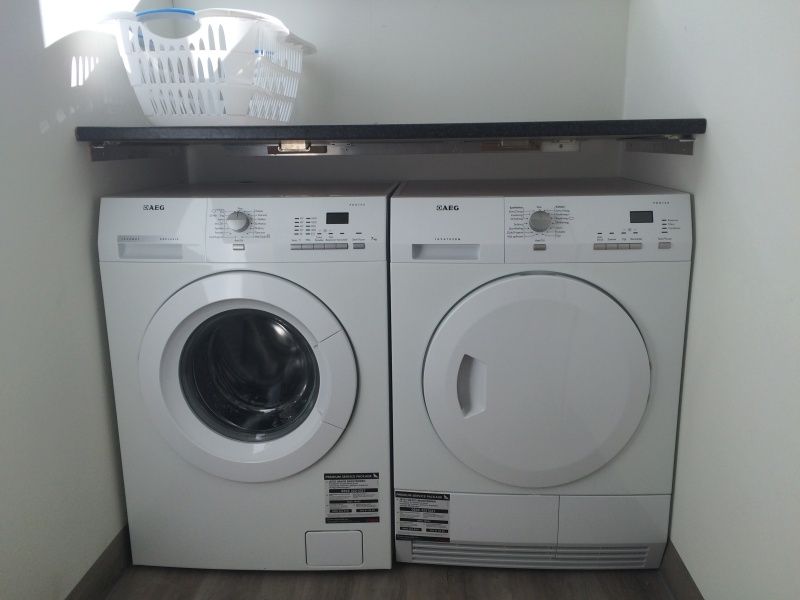 Praktische wasruimte in Zevenbergen Texel - Bungalow Zevenbergen, ideaal voor lange verblijven.