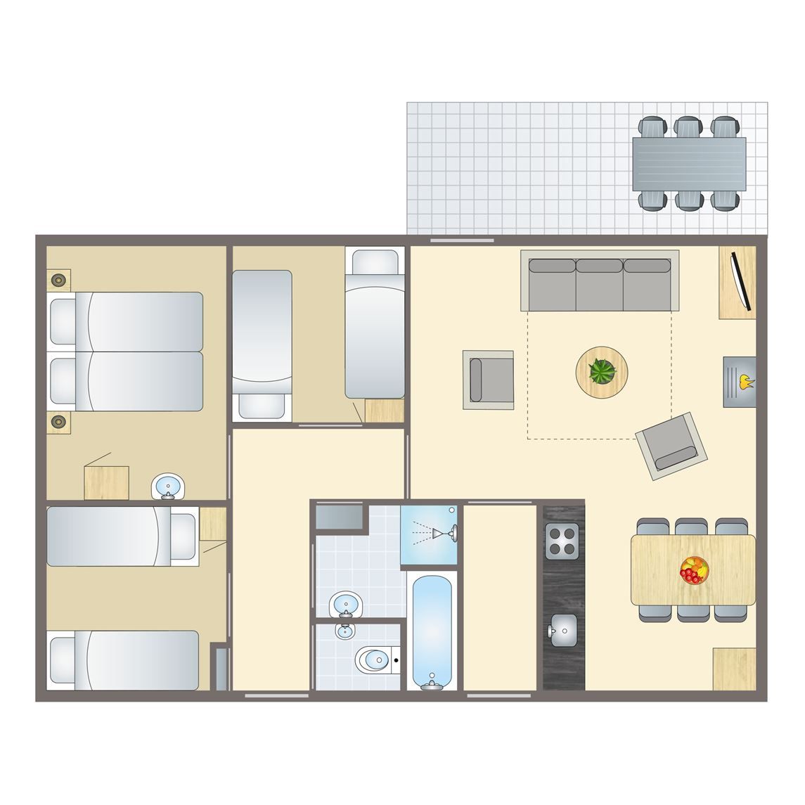 Verblijf 0101371 - Bungalow Texel - Sluftervallei | 6-persoons bungalow | 6C