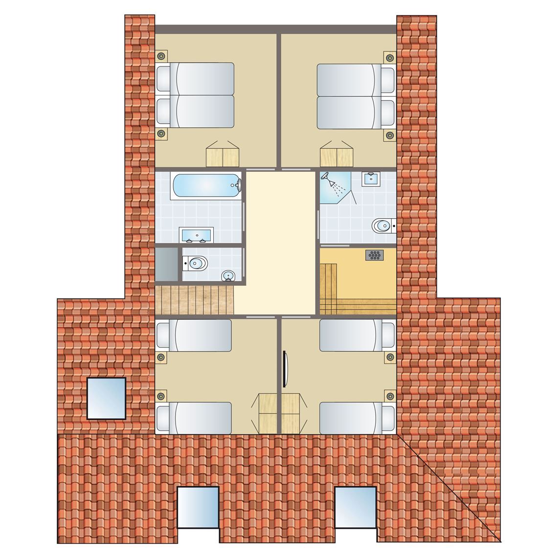 Verblijf 0101387 - Bungalow Texel - Sluftervallei | 12-persoons bungalow - Breed toegankelijk | 