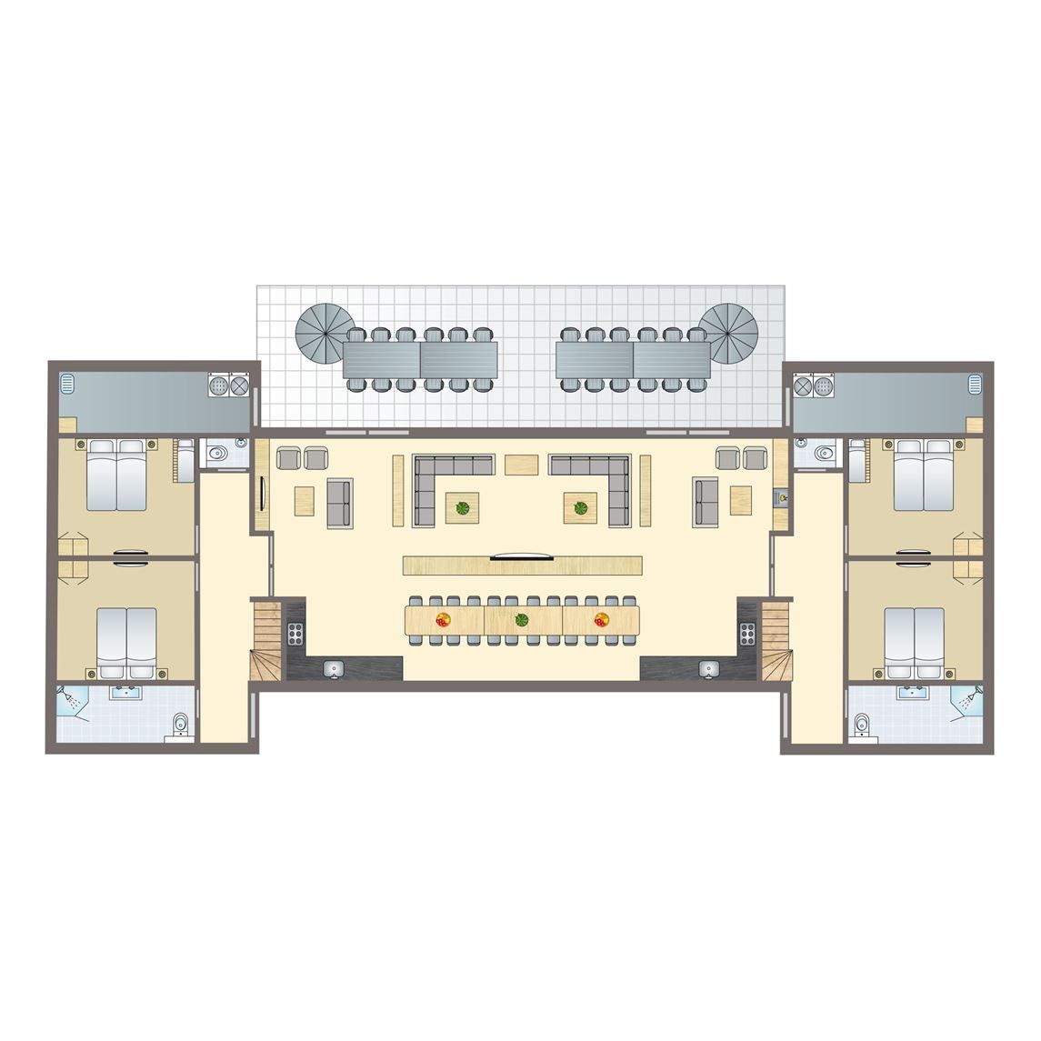 Guest house 010169 - Bungalow Texel - Sluftervallei | 24-persoons bungalow - Breed toegankelijk | 