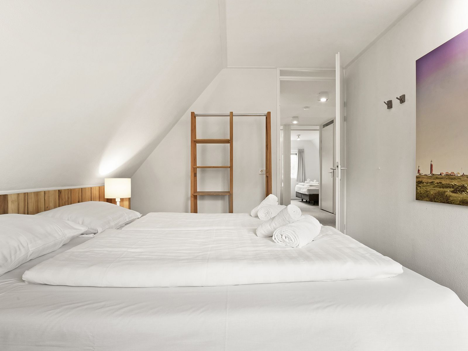 First floor plan Sluftervallei bungalow, De Cocksdorp, Texel. Overview of the layout.