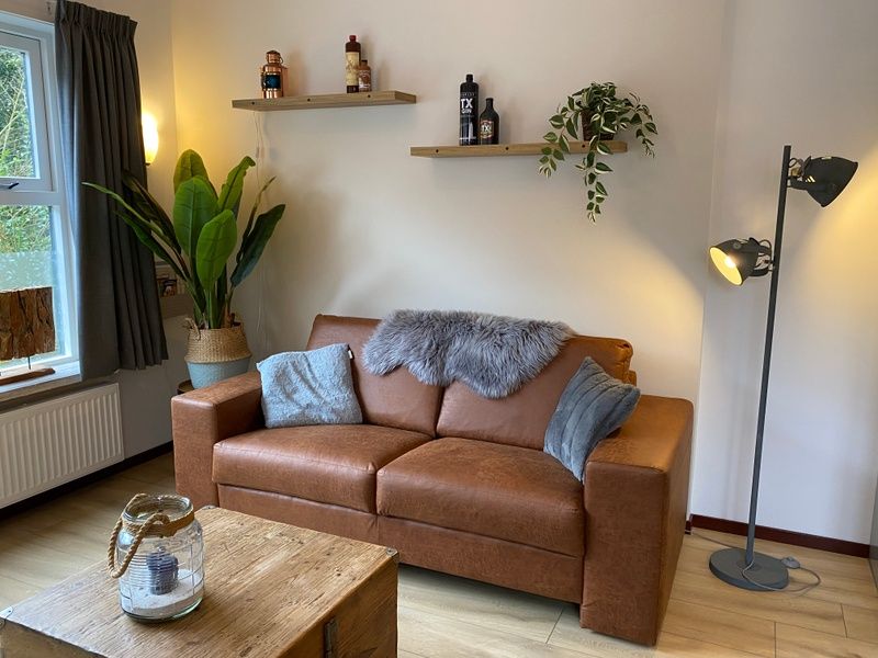 Gemuetliche Sitzecke im Ferienhaus Jutter, De Koog, Texel, ideal zum Entspannen.