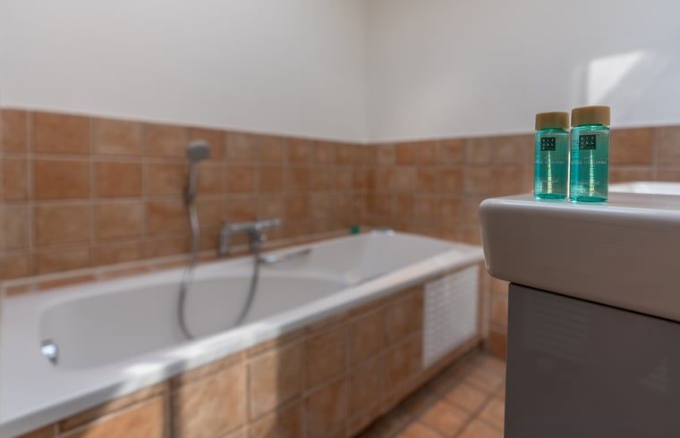 Luxueus bad in vakantiehuisje in De Koog, Texel, Waddeneilanden.