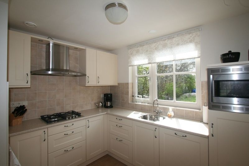 Moderne keuken in Pauwenhof Texel, De Koog, voorzien van alle gemakken.