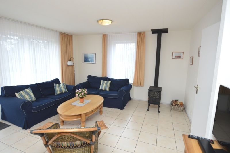 Gezellige woonkamer van Vakantiehuis Stappeland 168 in De Koog, Texel.