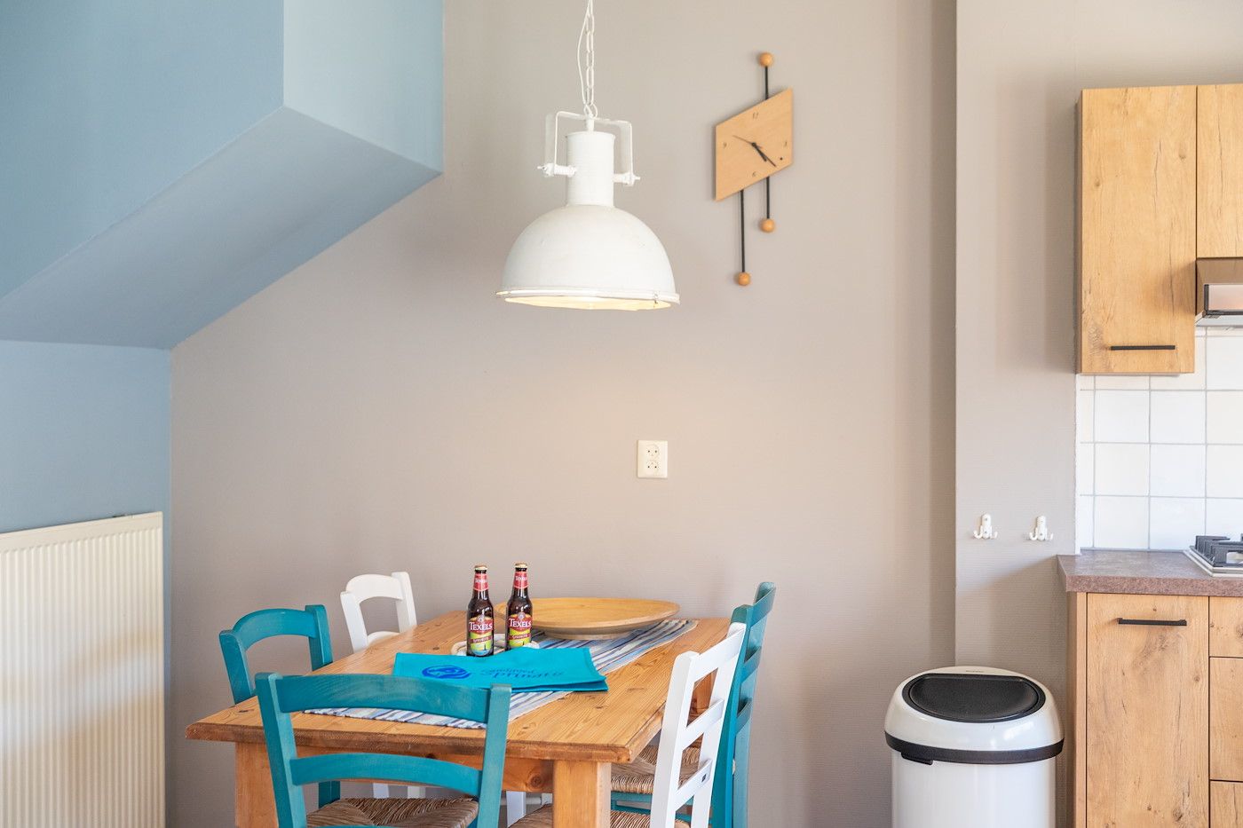 Eethoek in Koetshuis 2, vakantieaccommodatie in De Koog, Texel.