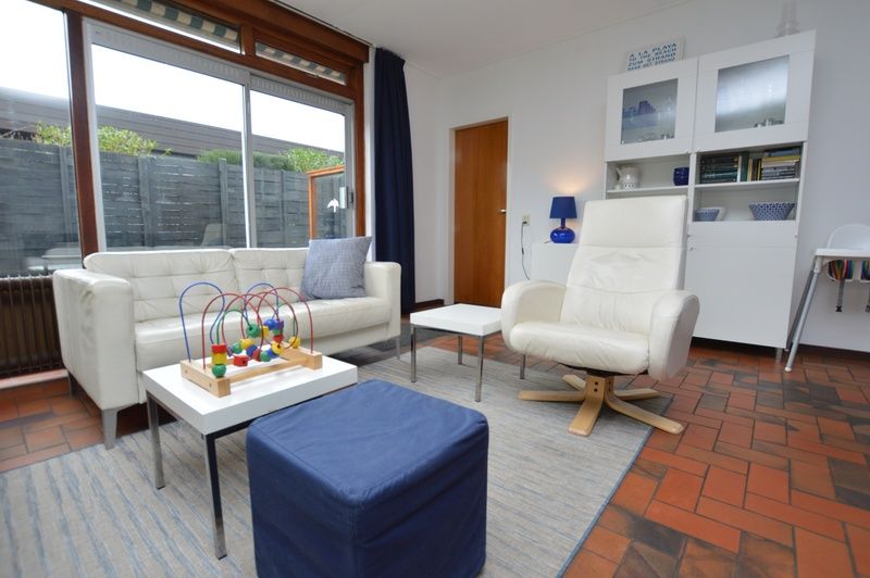 Playing corner for children in the living room of Orchismient 18 large, De Koog, Texel.