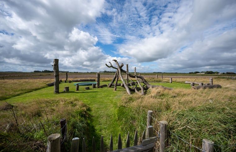 Playground surrounded by nature at Cottage in De Waal, Texel for children and families.