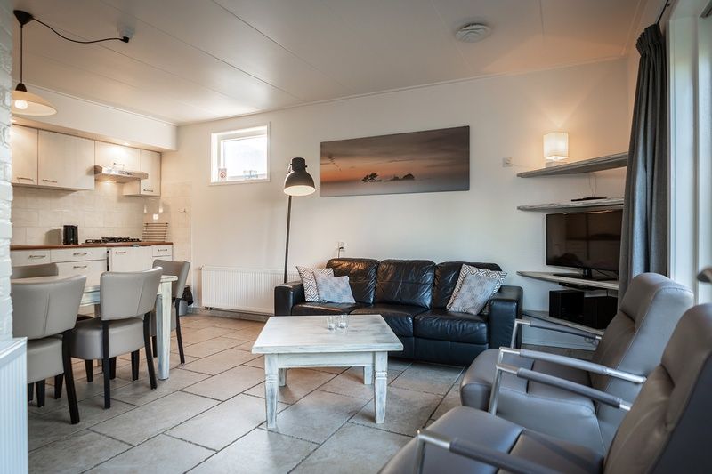 Comfortable sitting area in Holiday Home De Heggemus, Den Burg, Texel with stylish furnishings.