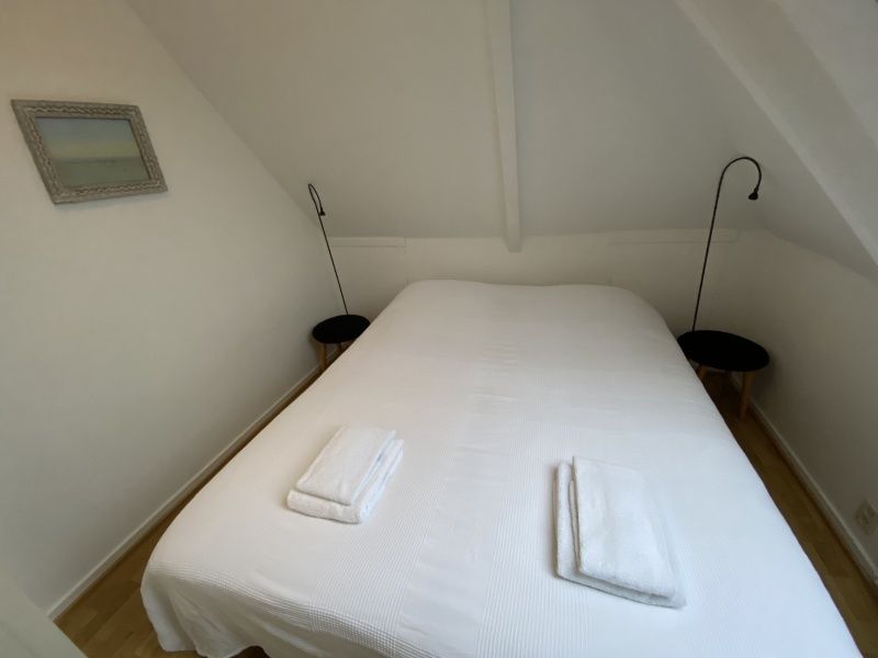 Gemuetliches Schlafzimmer in Klif 1 Wohnung 1, Den Hoorn Texel, mit Doppelbett, Ferienhaus.