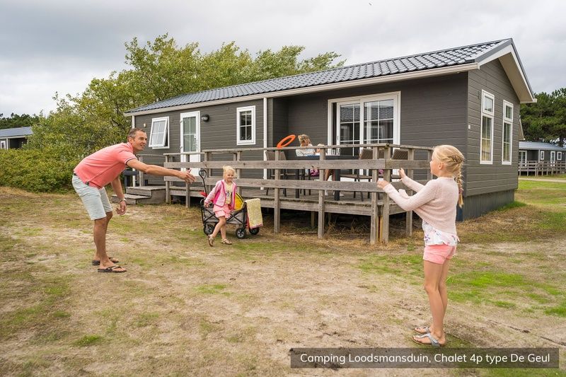 Comfortable living room in Chalet Geul 4p, Den Hoorn Texel, with modern furniture and lots of natural light.