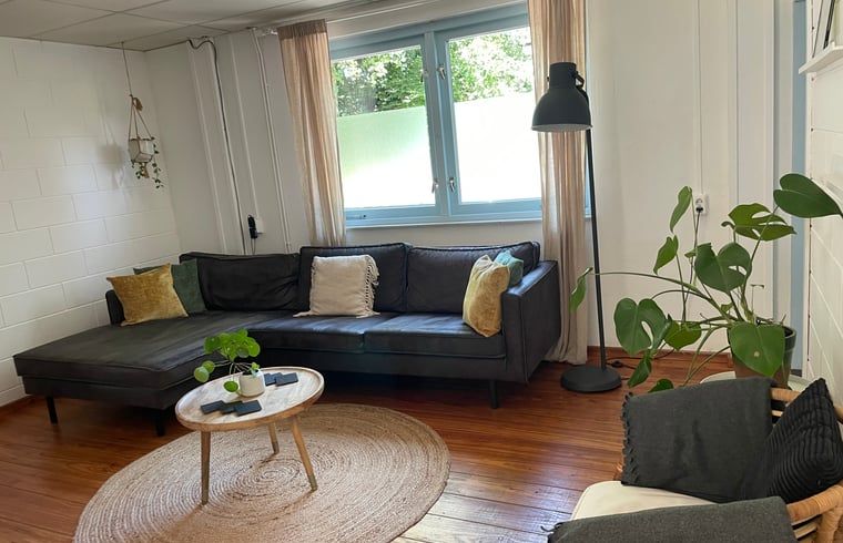 Stilvolles Wohnzimmer im Ferienhaus in Oosterend Texel, ideal zum Entspannen.