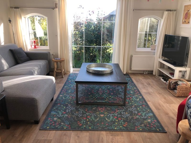 Bright living room in Holiday Park de Bremakker, Akkerveld 15, Texel. Comfortable stay in De Dennen, Wadden Islands.