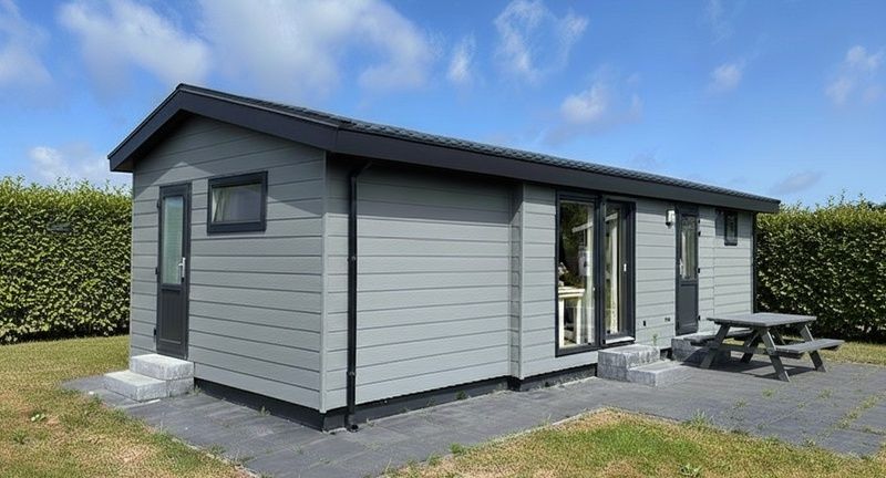 Vakantiepark De Bremakker - Bosveld 137, charmant vakantiehuis in De Dennen, Texel, met een zonnig terras en moderne uitstraling.