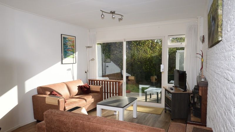 Comfortabele zithoek in Vakantiehuis de Parel 200, De Dennen Texel.