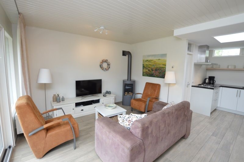 Comfortabele zithoek in Tempelierweg - Kogermient 11, vakantiehuis De Dennen, Texel.