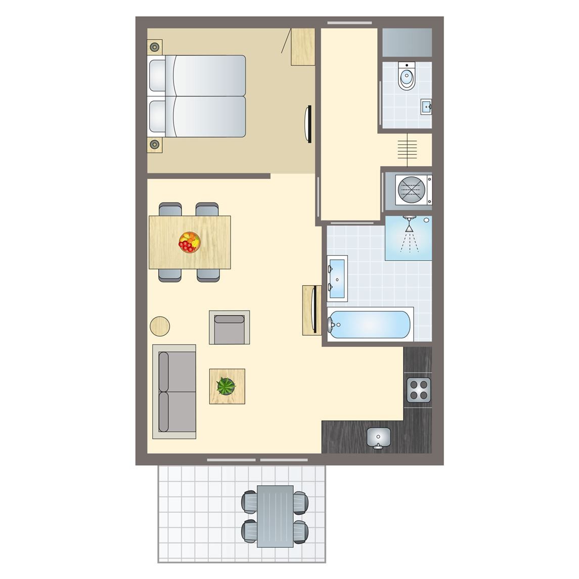 Unterkunft 020107 - Bungalow Vlieland - Vlieduyn | 2-persoons appartement | 2CA