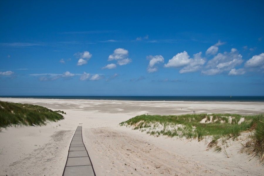 Adembenemend strand nabij WadsEb.com, vakantiehuis in Klein Hoorn, Terschelling, Waddeneilanden.