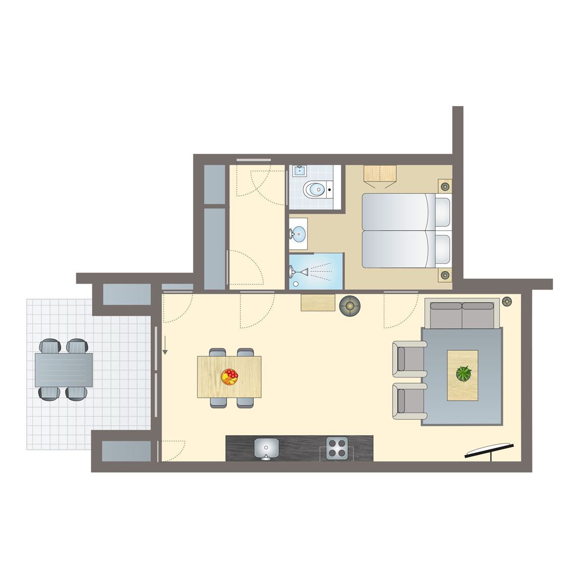 Verblijf 032234 - Bungalow Terschelling - 2-persoons appartement | 2C