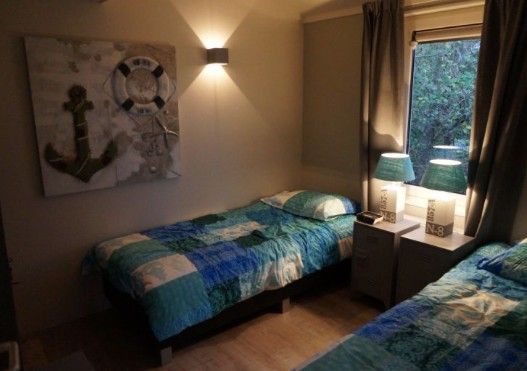 Second bedroom in EILANDLODGE 4, Hollum, Ameland. Vacation home with double beds on the Wadden Islands.