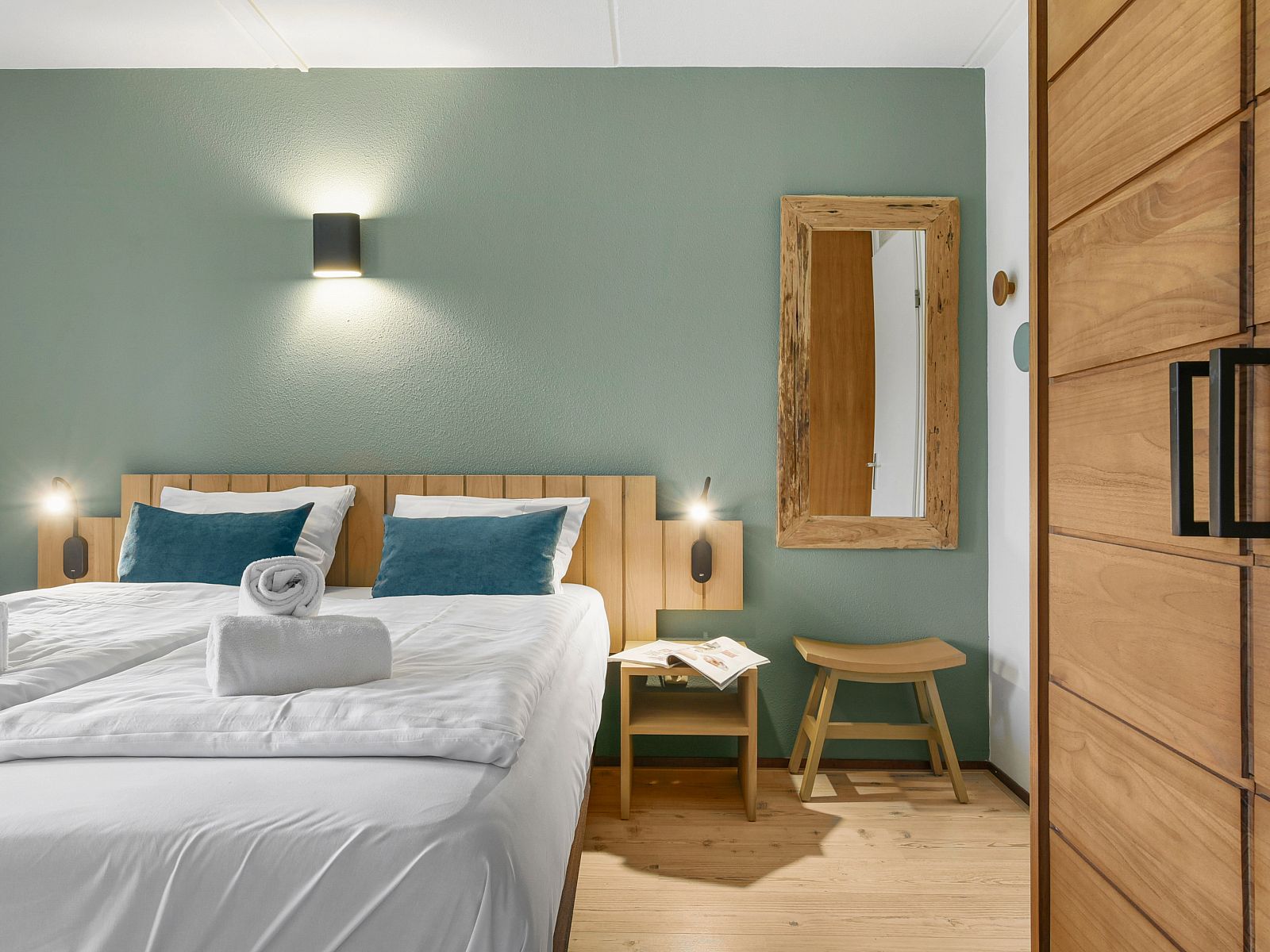 Cozy bedroom in Ameland State 4-person apartment in Nes, Ameland.