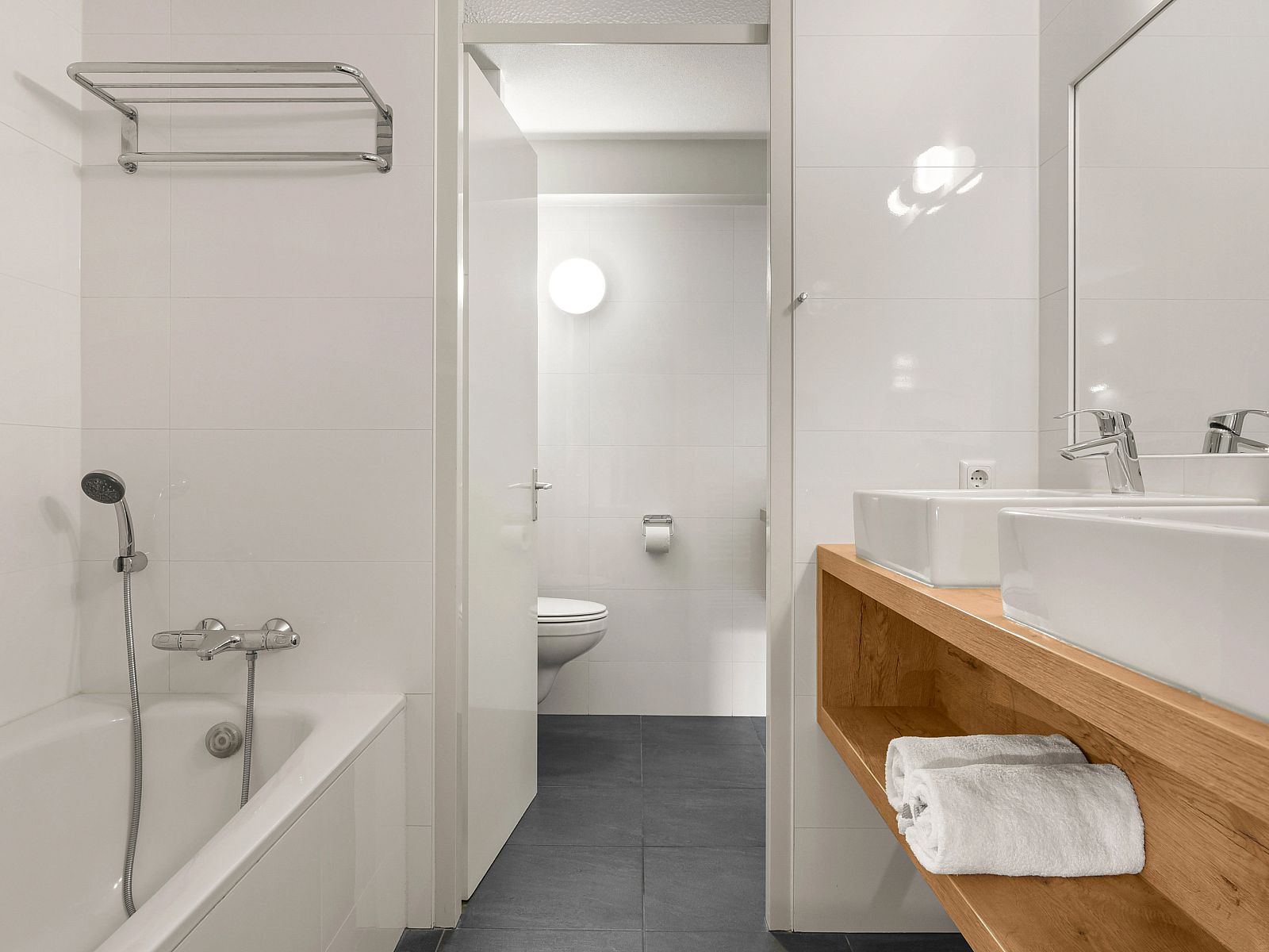 View from the second bedroom in Ameland State 4-bedroom apartment in Nes, Ameland.