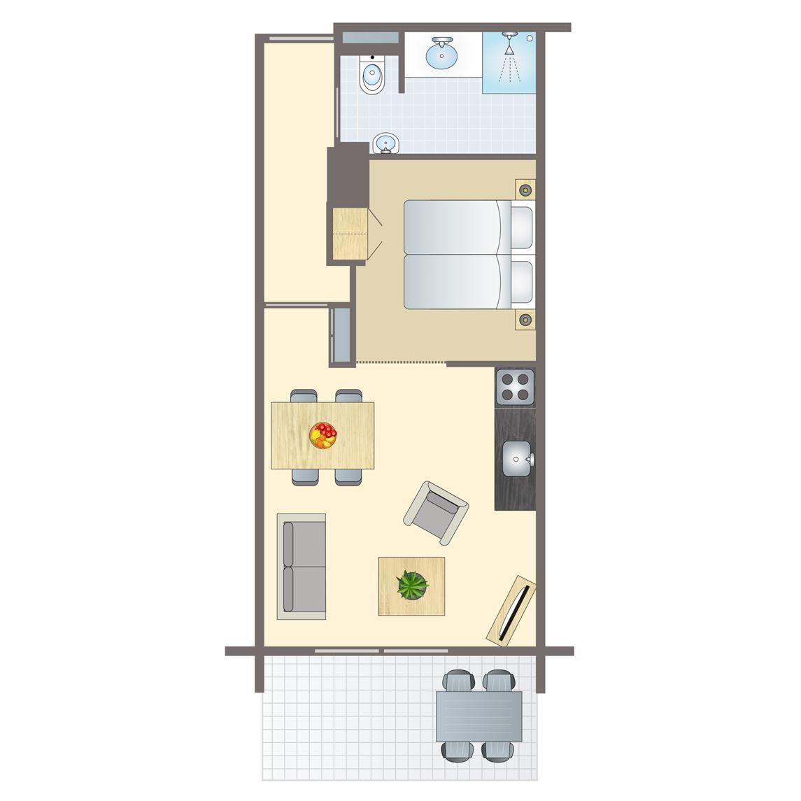 Verblijf 050170 - Bungalow Schiermonnikoog - Vitamaris | 2-4-persoons appartement | 2-4B1