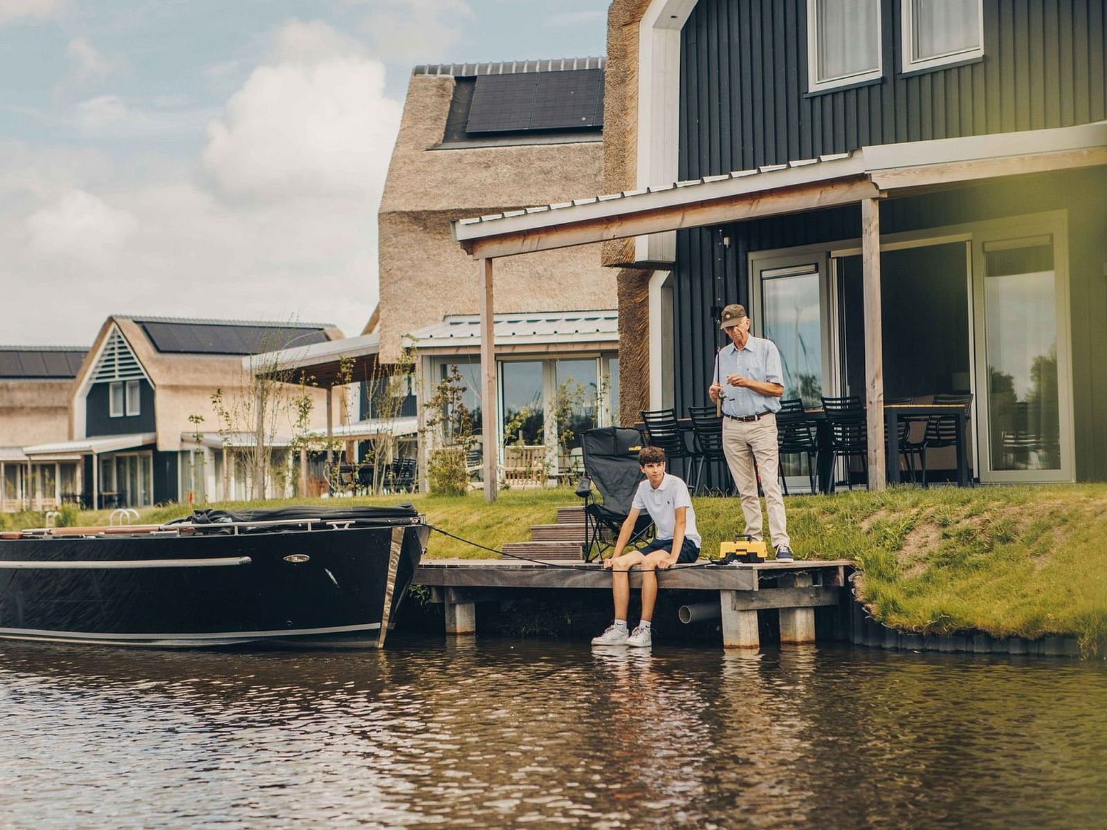 Unterkunft 070191 - Ferienhaus Heegermeer - Vakantiehuis Parc Pharshoeke - Watervilla buitenzijde | 8p