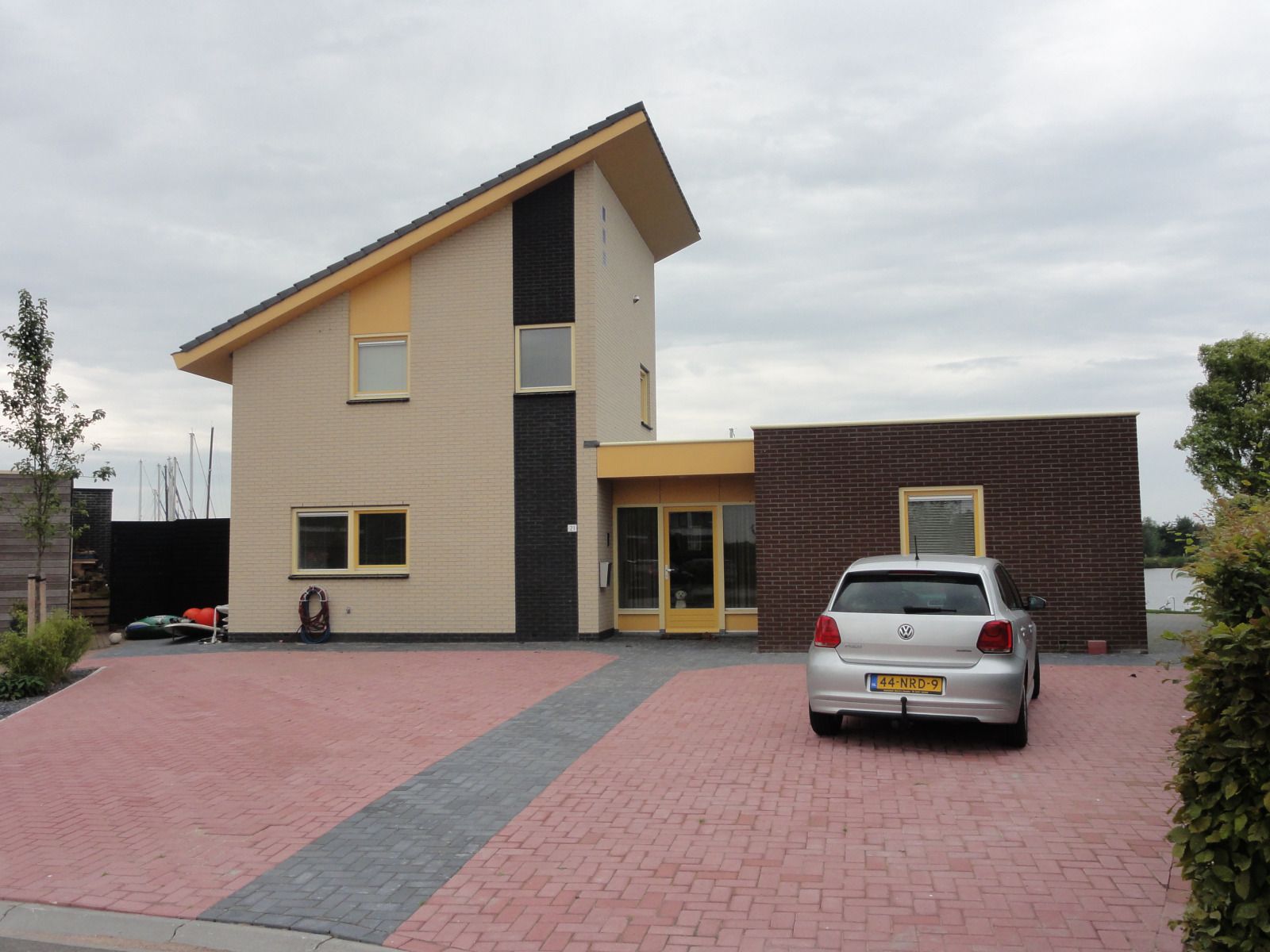 Marina near vacation home FR518 in Koudum, with boats and serene surroundings.