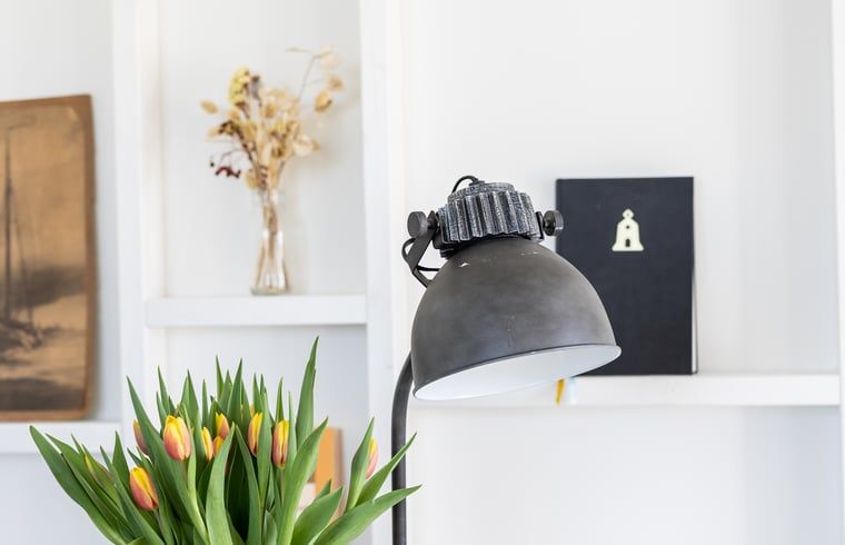 Decoratieve details in Huisje in Oudega SWF, vakantiehuis in Oudega, Friese meren.