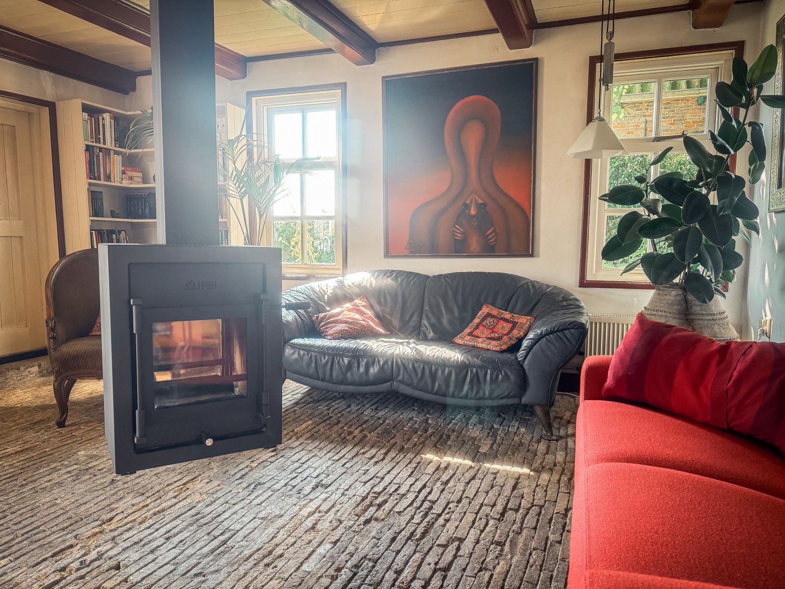 Blick auf das Wasser vom Ferienhaus FR421 in Terherne, Sneekermeer.