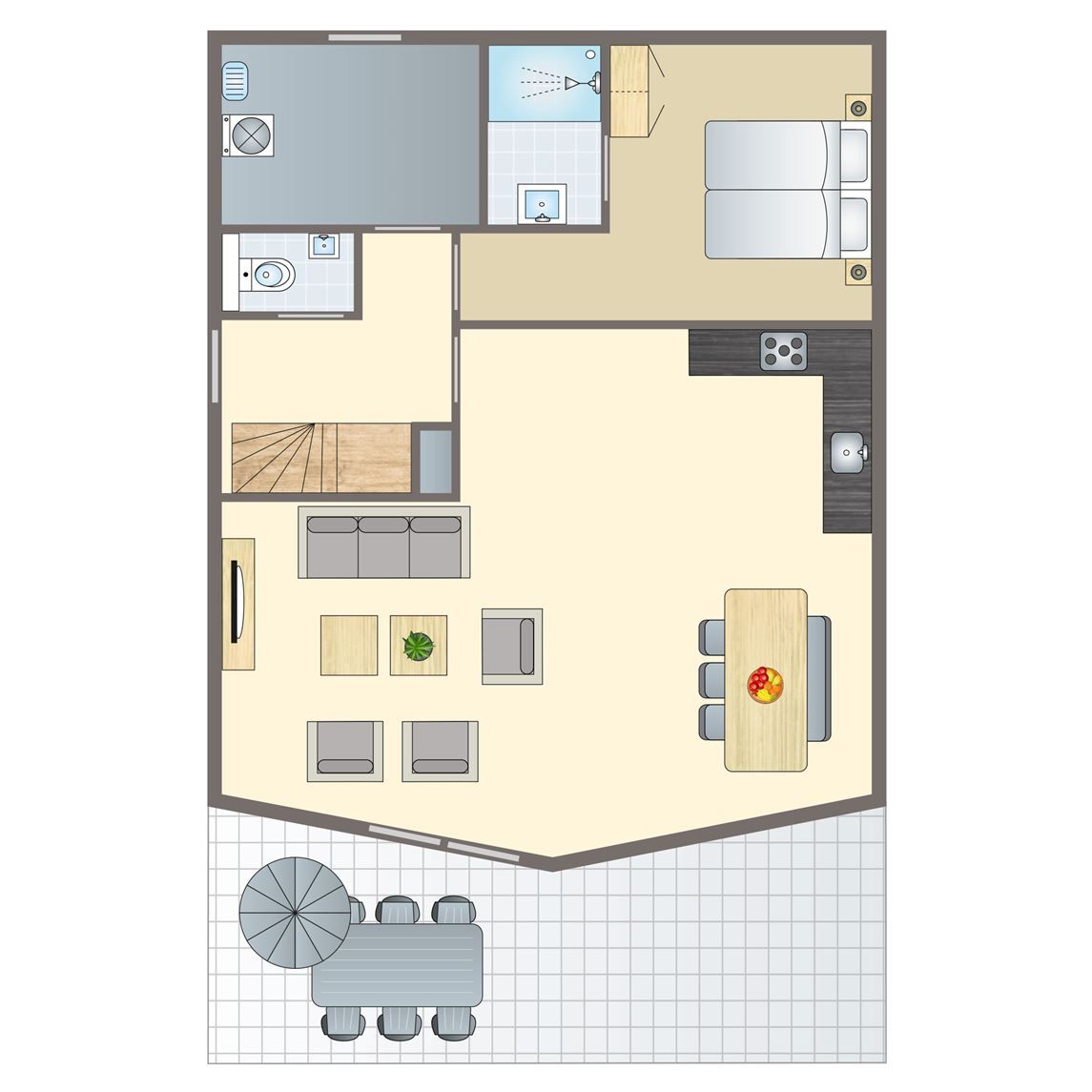 Unterkunft 120247 - Bungalow Sneekermeer - Waterpark Terherne | 6-8-persoons waterwoning - Buitenvaart 