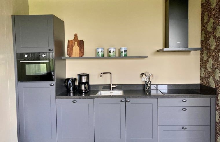Volledig uitgeruste keuken in Vakantiehuis in Sumar, Friese meren, met moderne apparatuur.