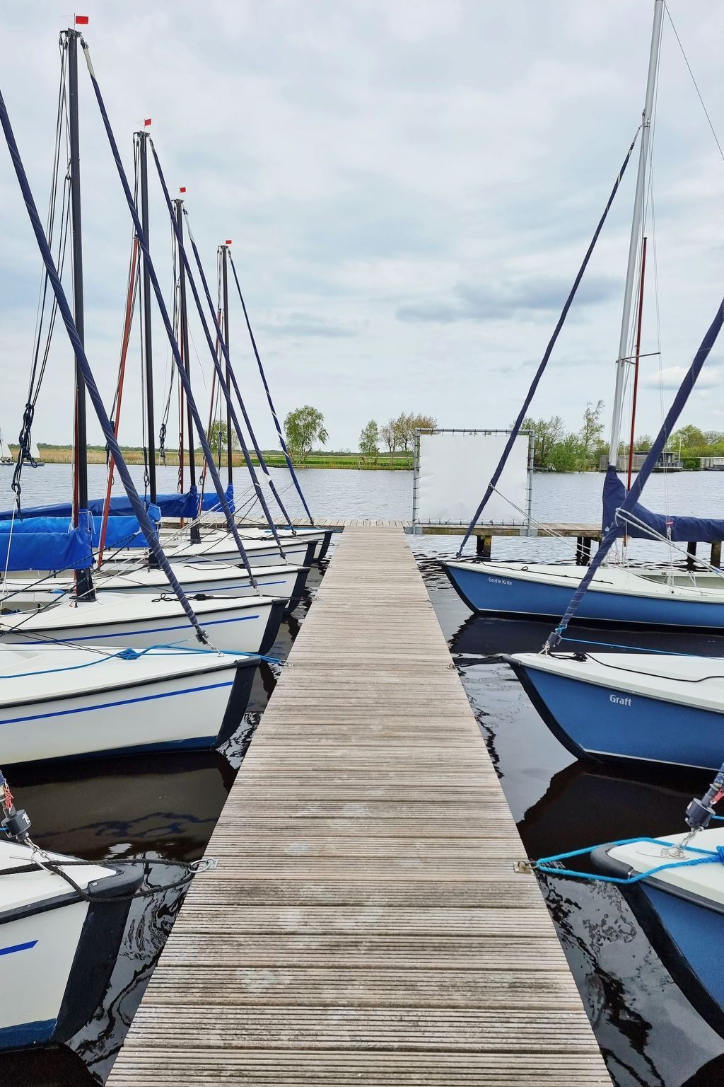 Vakantiehuis Natuurlijk de Veenhoop terras met uitzicht op groen in De Veenhoop, Friese meren.