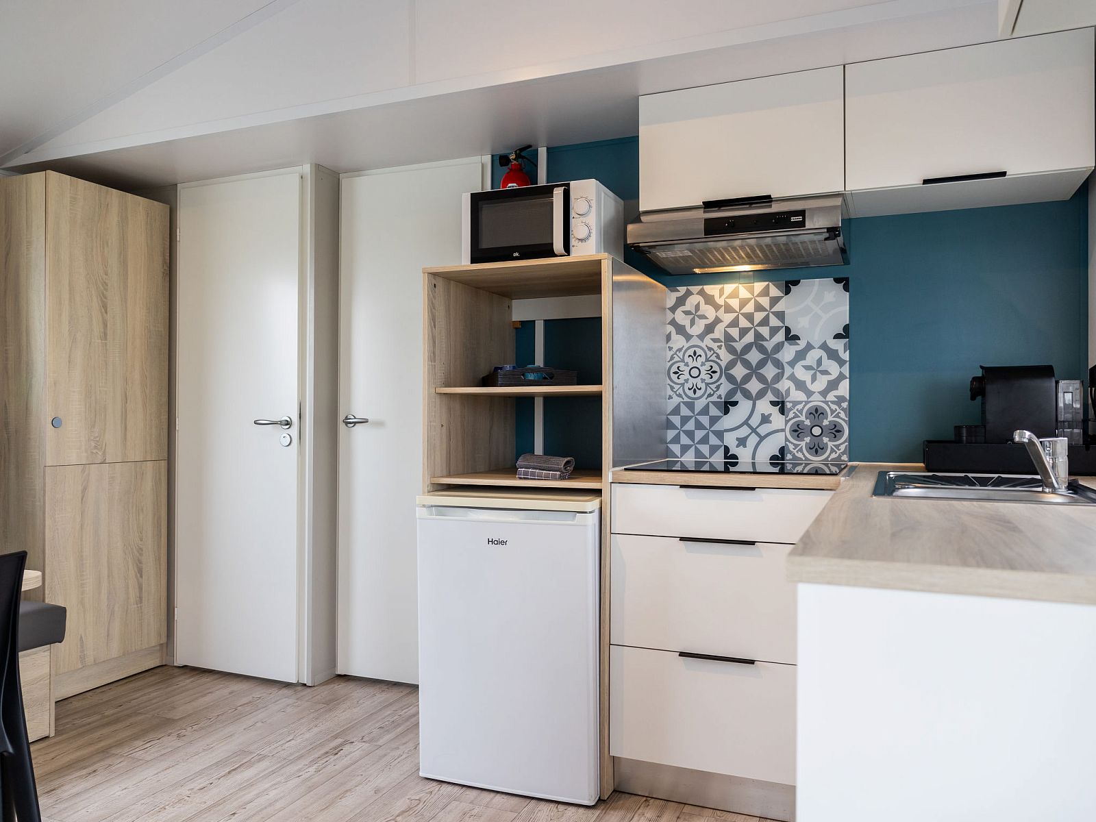 Eethoek in Vakantiehuis Natuurlijk de Veenhoop, gezellig interieur in De Veenhoop.