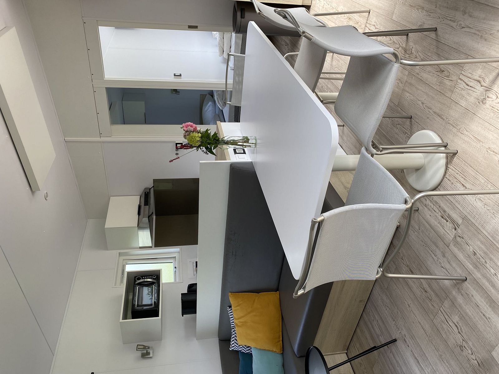 Gemuetliches Doppelzimmer im Holiday home Natuurlijk de Veenhoop, ideal fuer einen Familienurlaub in De Veenhoop.