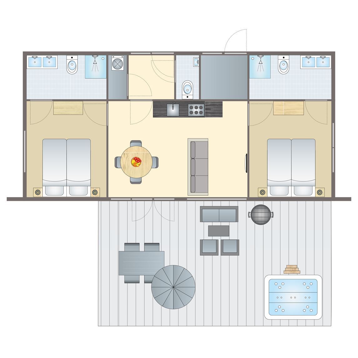 Verblijf 171608 - Bungalow Midden Drenthe - 4-persoons villa | 4CE1