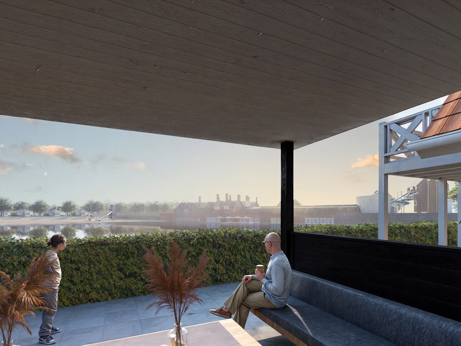 Verblijf 1732109 - Bungalow Midden Drenthe - Hof van Saksen | 10-persoons Wellness Lake view boerderij | 