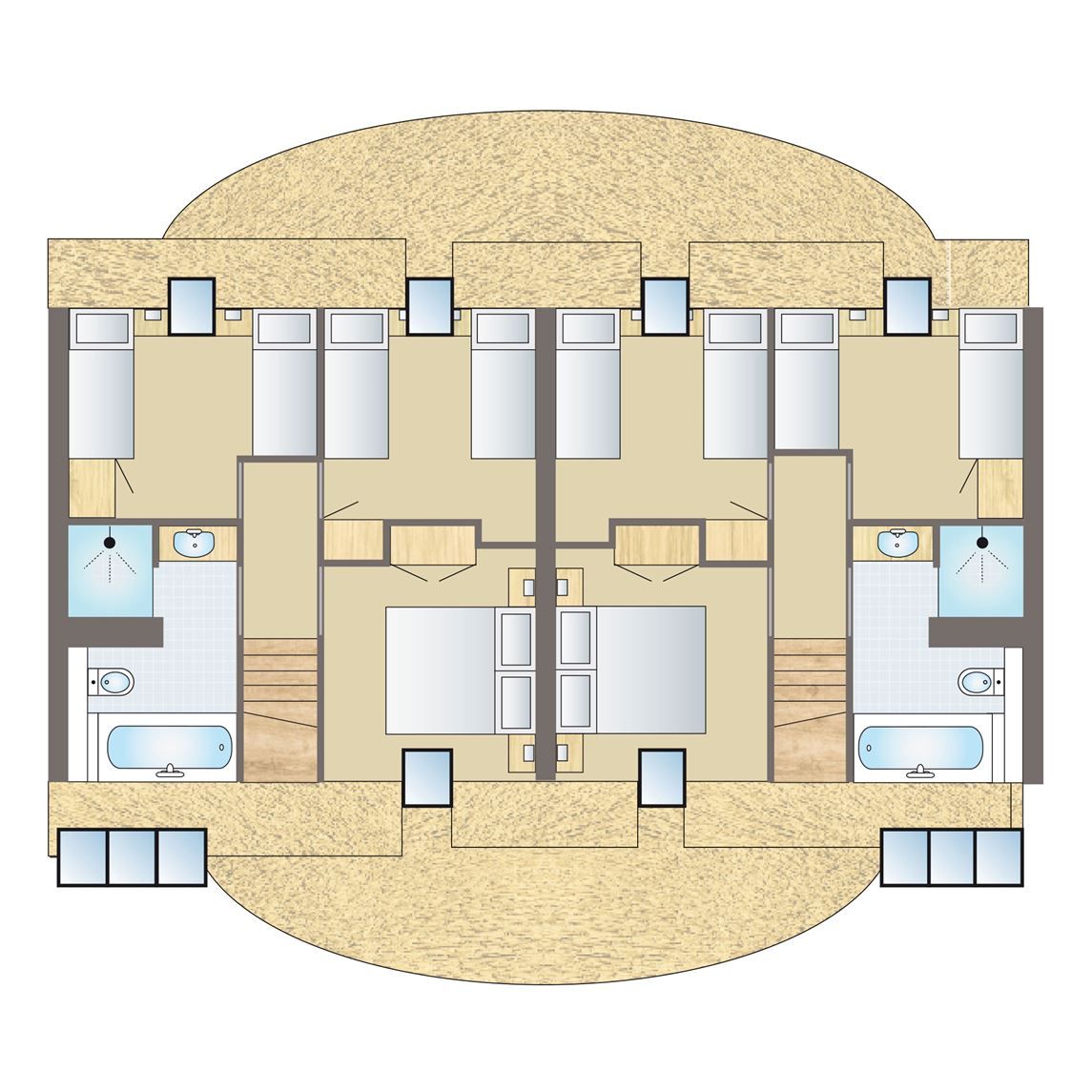 Cozy dining area in Hof van Saksen, 12-bed Luxury Culinary Farm in Nooitgedacht, Central Drenthe.
