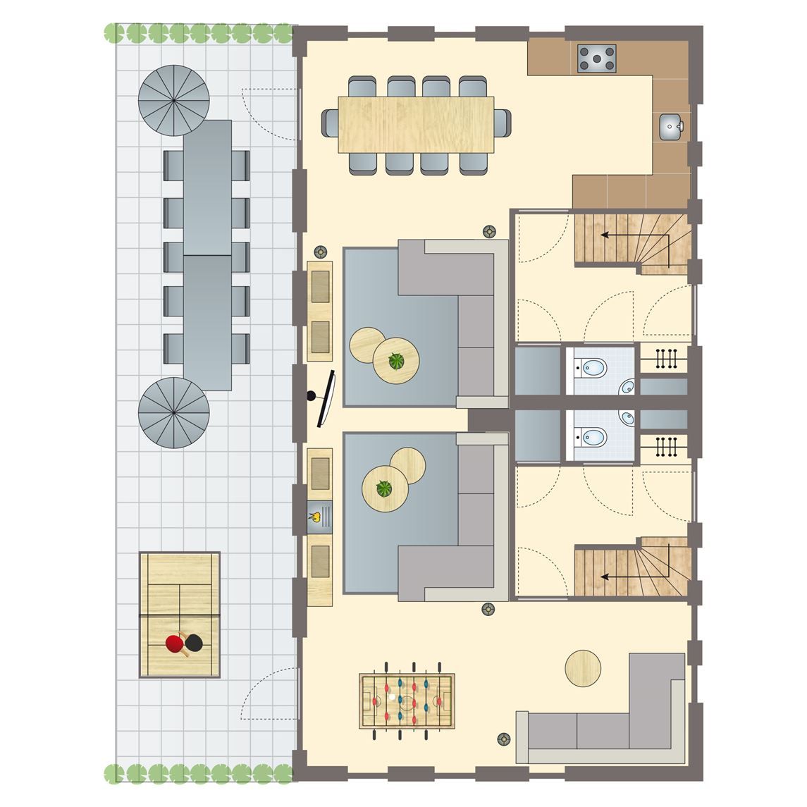 Guest house 173282 - Bungalow Midden Drenthe - Hof van Saksen | 10-persoons boerderij | 10FF