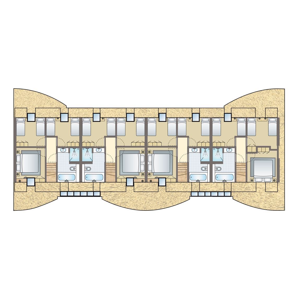 Unterkunft 173296 - Bungalow Midden Drenthe - Hof van Saksen | 24-persoons boerderij | 24FF