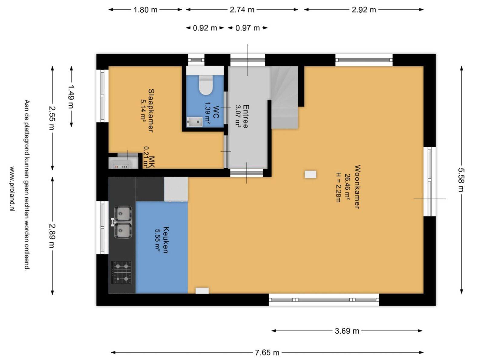 Schlafzimmer mit Balkon im Ferienhaus DG1863, Norg, Nord-Drenthe.